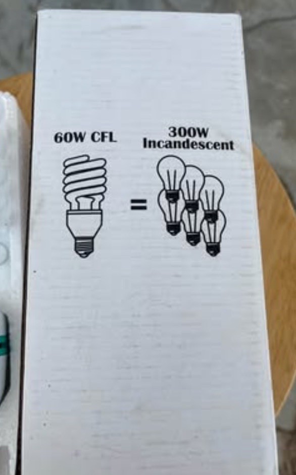 60W Spiral CFL Light Bulb 5000K Compact Fluorescent Lamp Screw Base 110-130V gallery