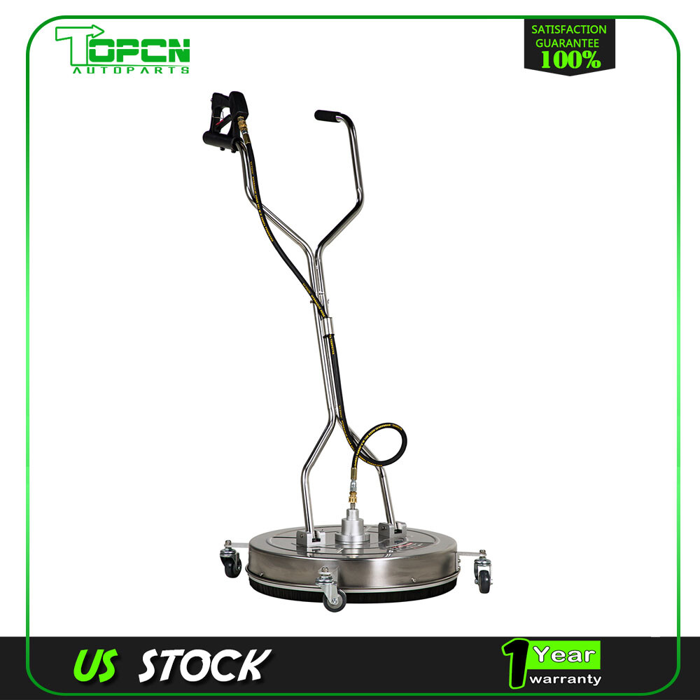 24" Pressure Washer Surface Cleaner with Handle & 4 Spinner Wheels 8GPM gallery