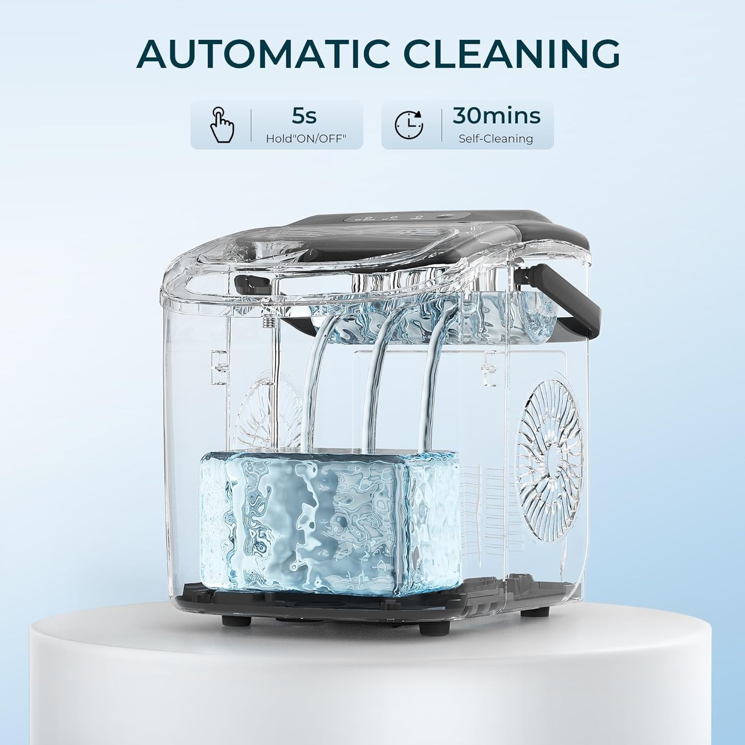 Euhomy Countertop Ice Maker Machine Portable 26lbs/24H New Sealed In Box gallery