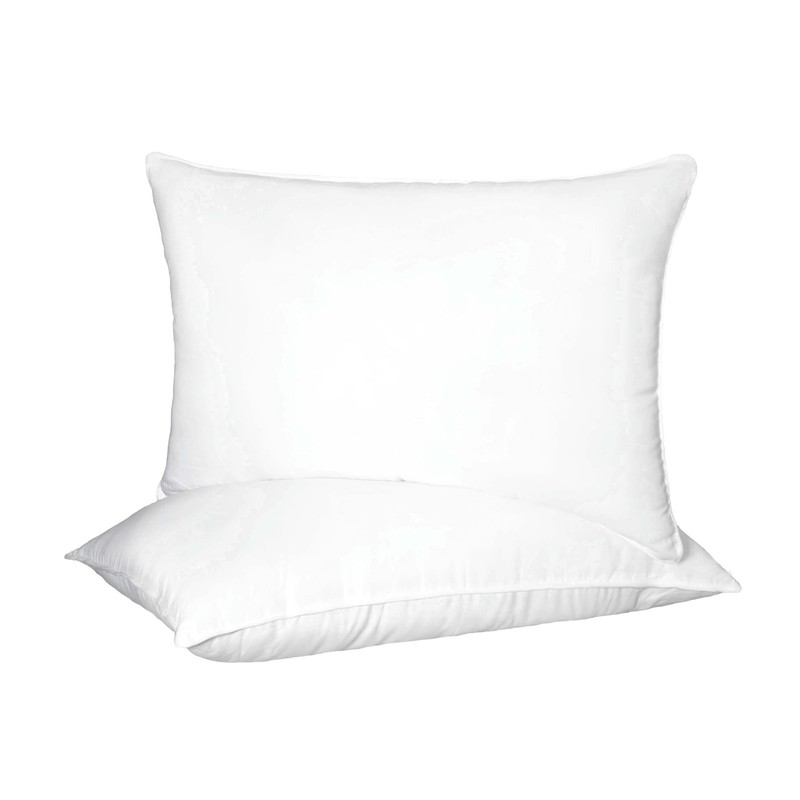 Superior Down Alternative Pillow Set Soft Microfiber Shell Medium Weight For gallery