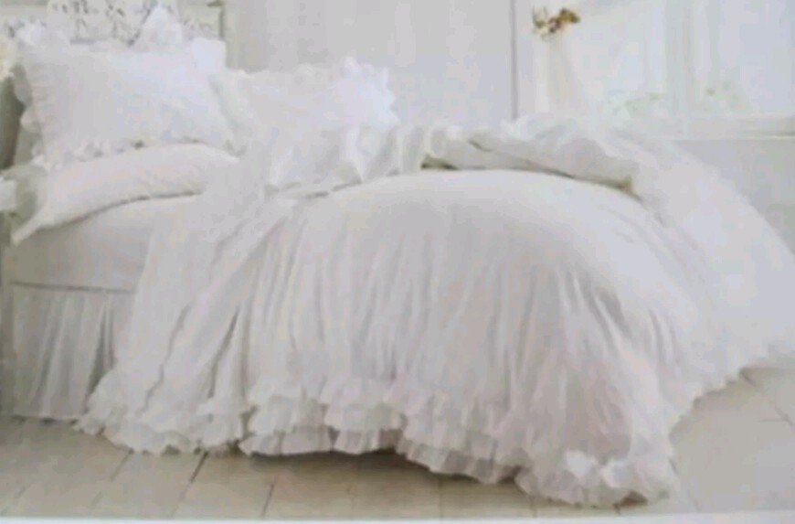 Art & Luxury 3Layer Ruffle Style Tailor Made 360Tc Cotton Made Duvet Cover@3Pcs gallery