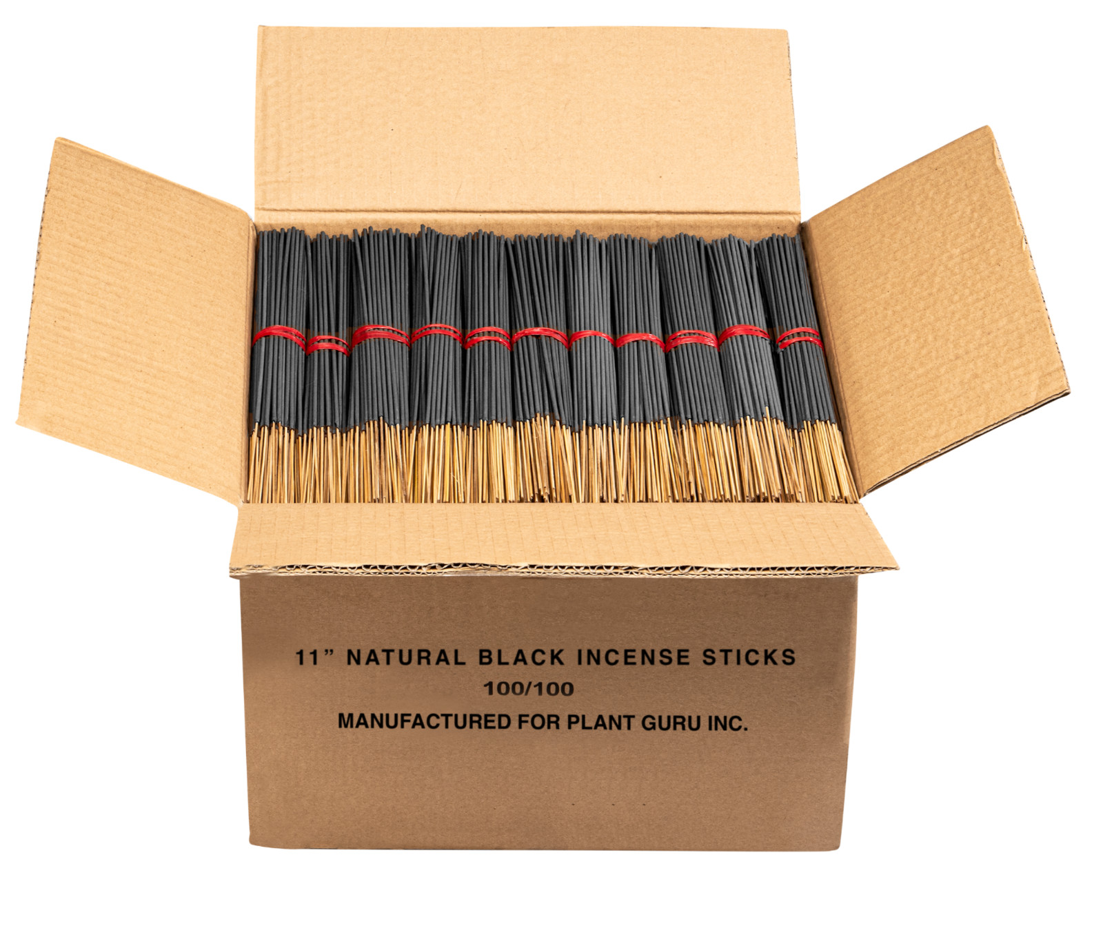 CHARCOAL BLACK Unscented Incense Sticks 11" Bulk Wholesale - Natural Blanks gallery