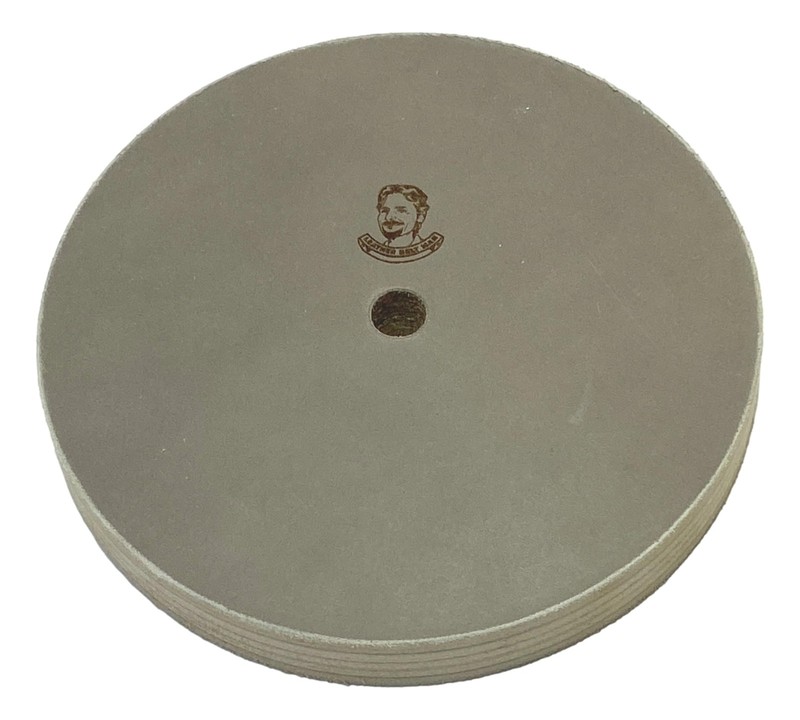 6" (3/4" Width) Leather Honing/Stropping Wheel - Fits 1/2" Arbor - Buffing Co... gallery