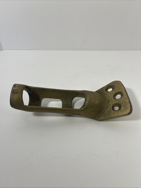 VTG Solid Brass Flag Pole Bracket Mount Heavy Duty 6 Inch Vintage USA Made gallery