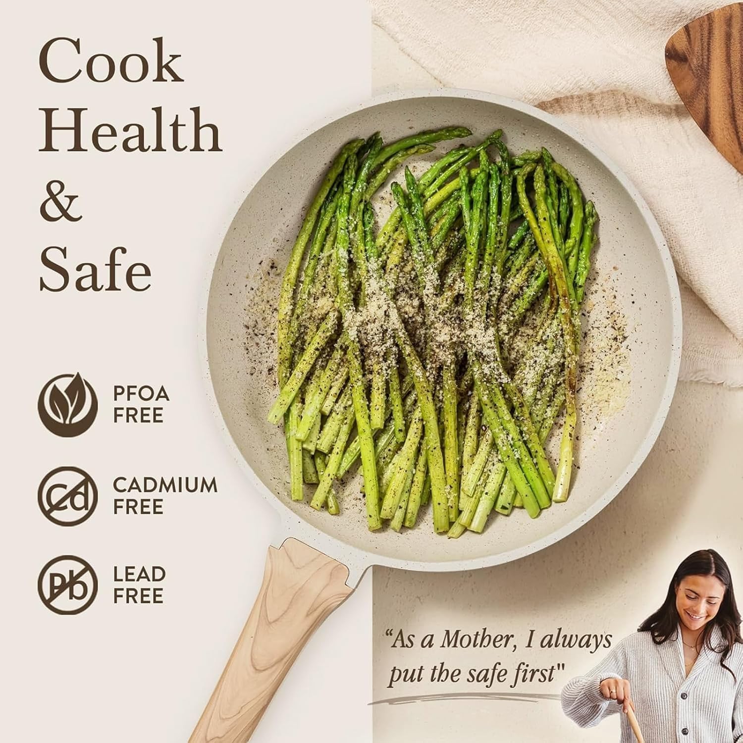 CAROTE 21pc Nonstick Pots & Pans Set, Induction Safe, PFOS/PFOA Free gallery
