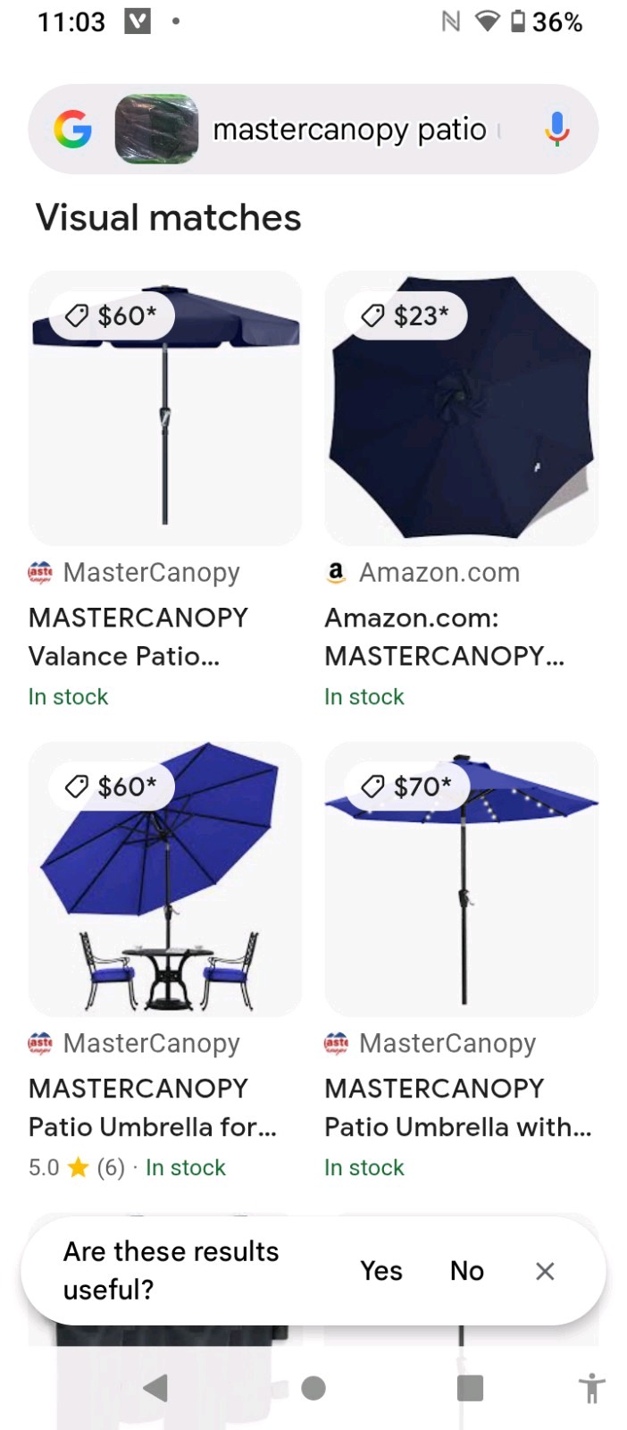 Mastercanopy Patio Dark Navy Blue Umbrella Replacement gallery