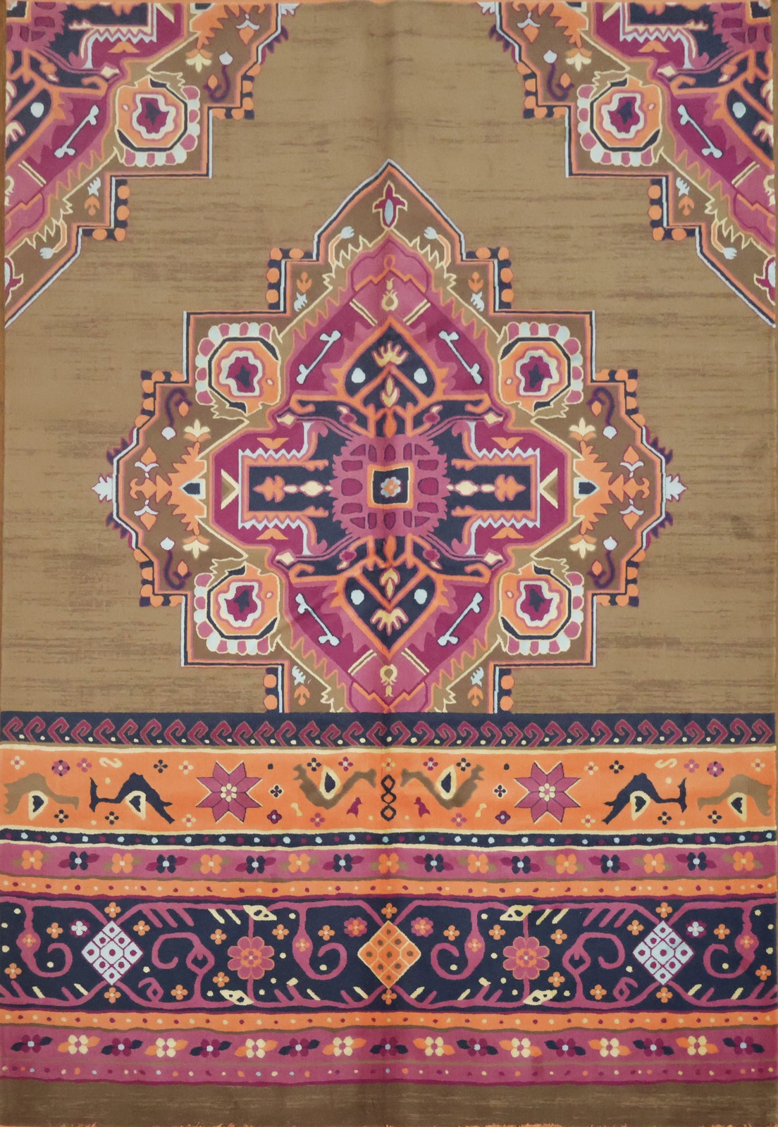 Oriental Gabbeh Design Rug 6x9 Ft Vibrant Geometric Patterned Turkish Carpet gallery