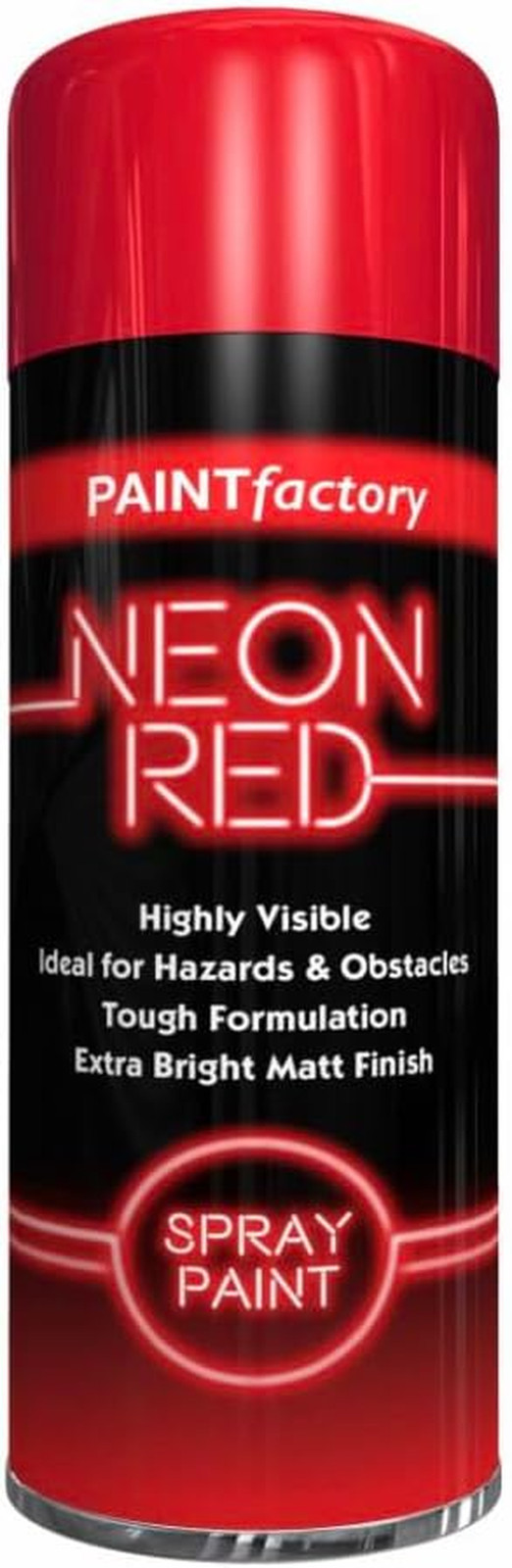Fluorescent Neon Red Spray Paint 200ml Extra Bright Matt Finish gallery