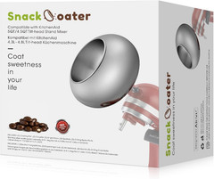 Snack Coater Compatible with Kitchenaid Tilt-Head Stand Mixer for Making Chocola