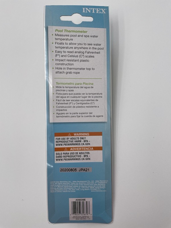 Pool Spa Thermometer Intex Floating Hot Tub White Fahrenheit & Celsius Lot Of 2 gallery