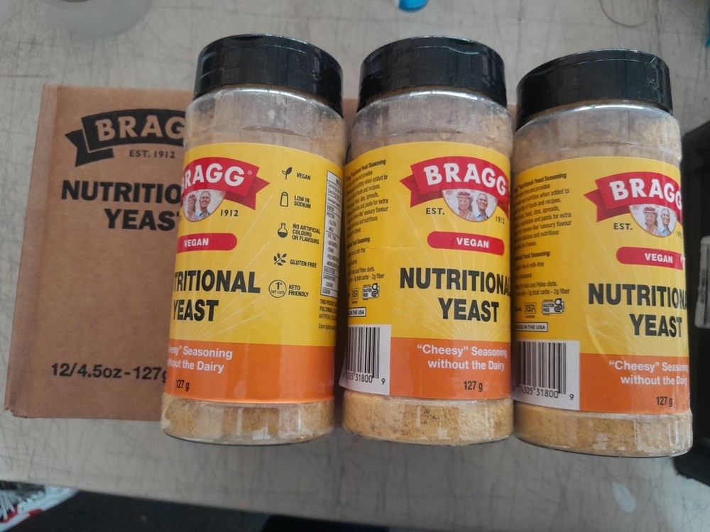 (Pack 3) Bragg Premium Nutritional Yeast Seasoning -Vegan, Gluten Free 4.5 Ounce