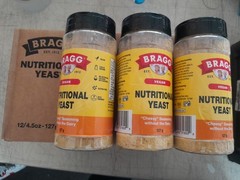 (Pack 3) Bragg Premium Nutritional Yeast Seasoning -Vegan, Gluten Free 4.5 Ounce