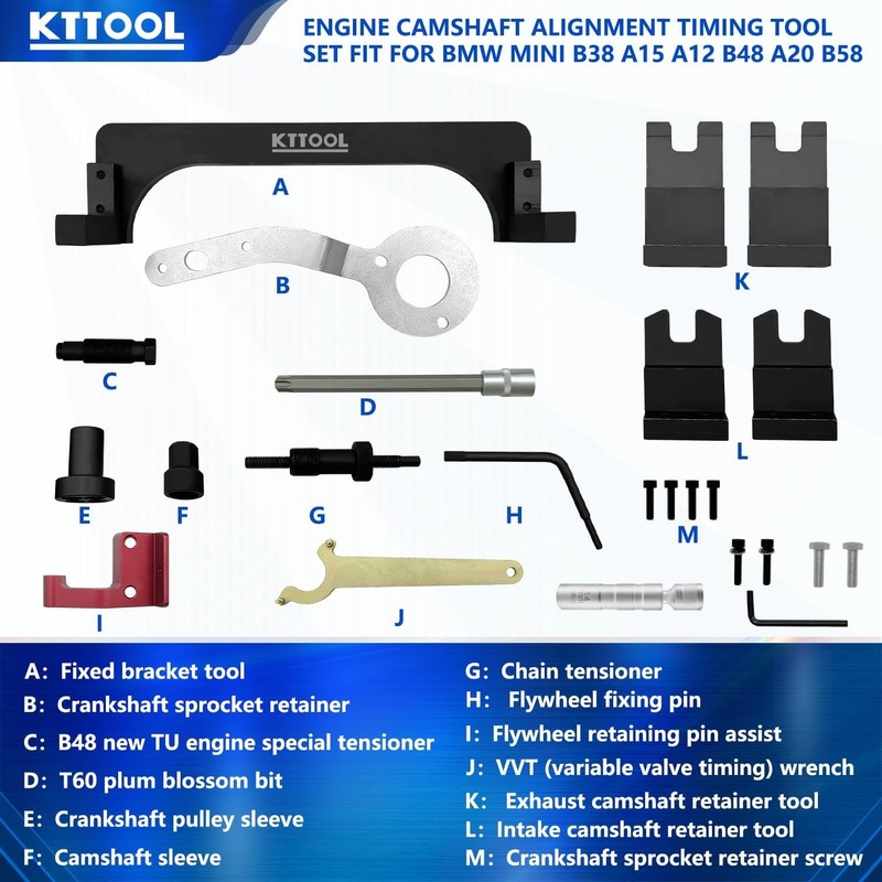 NIB KTTOOL Camshaft Locking Tool Engine Timing Kit for BMW Mini 3.0T Engine gallery
