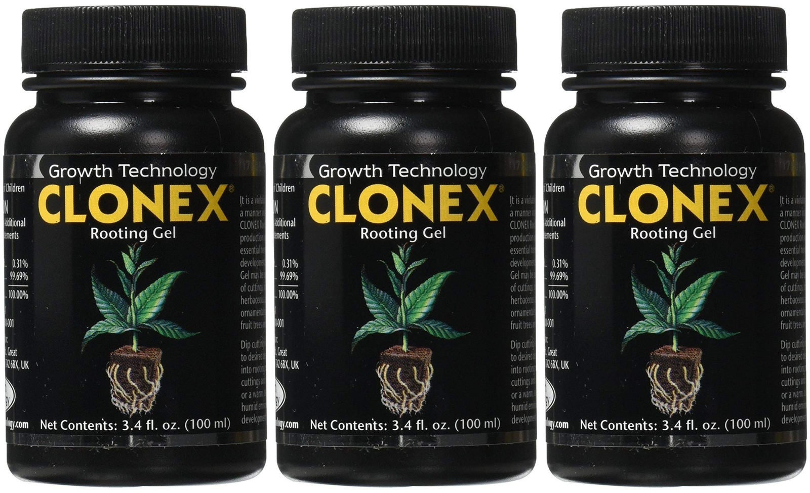 Clonex Hydrodynamics Rooting Gel, 100 ml, Pack 3 gallery