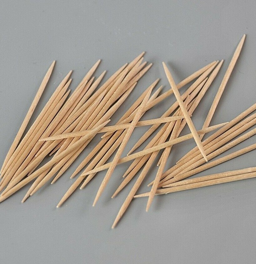100+ Wooden Tooth Picks Small Cocktail Sticks 6.5cm - Environmentally Friendly gallery