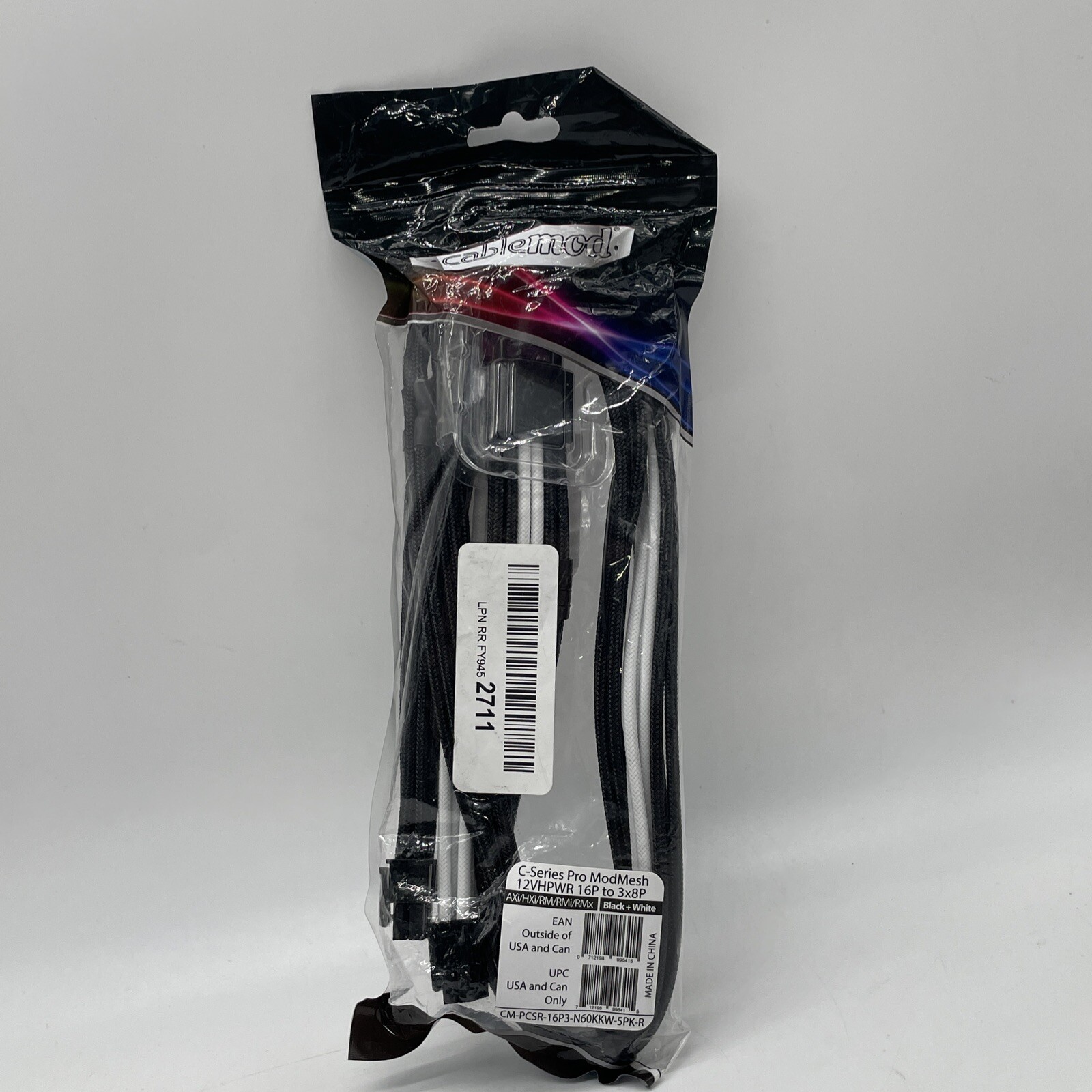 cablemod C-Series Pro ModMesh 12VHPWR auf 3x PCI-e CM-PCSR-16P3-N60KKW-5PK-R gallery