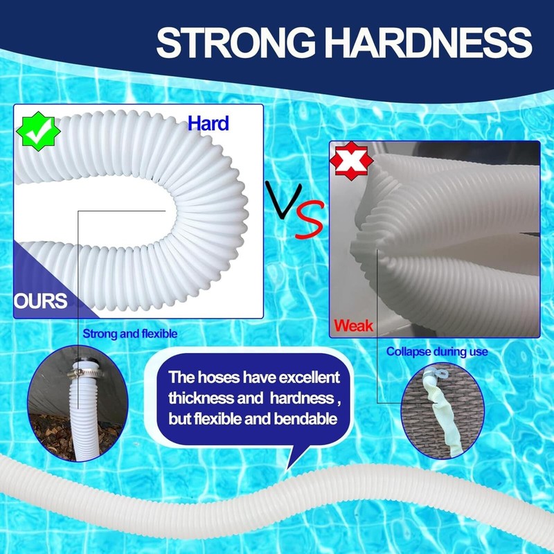 Pool Hoses for Above Ground Pools, 2 Pack 1.25 x 59 Inch Pool Filter Pump Hoses gallery