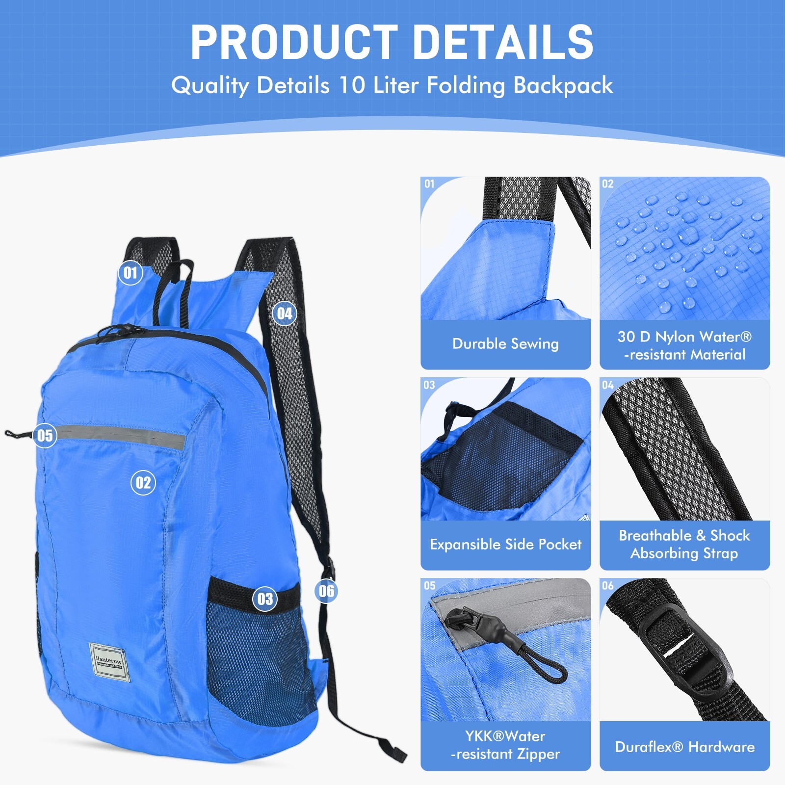 16L Hiking Backpack - Lightweight, Secure, and Versatile! 2