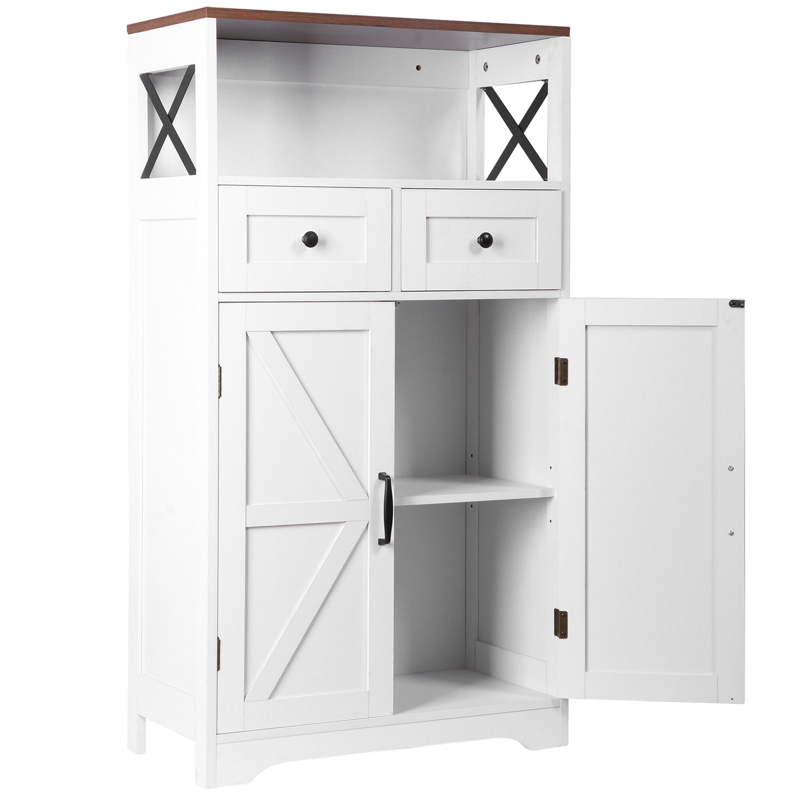 Multi-Use Storage Cabinet with Shelves & Drawers Ideal for Living Room, Bedroom gallery
