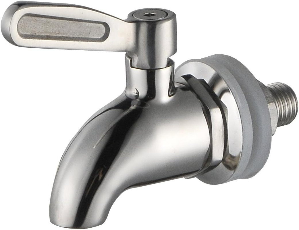 SSS012 Stainless Steel Beverage Dispenser Replacement Spigot(Polished Finish) Fi gallery