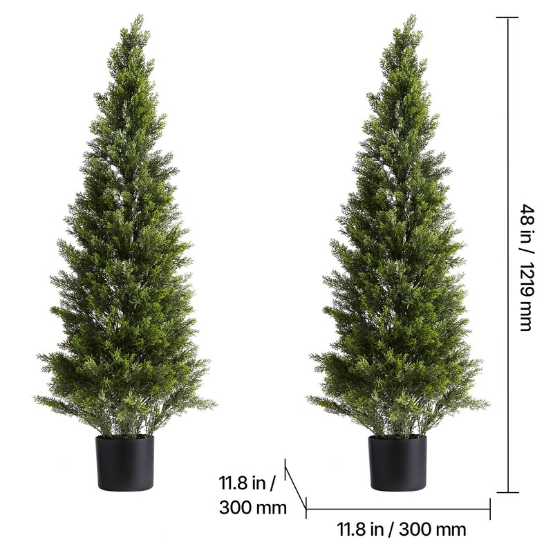 Uimoso 48-Inch Artificial Cedar Tree for Outdoor and Indoor Decoration gallery