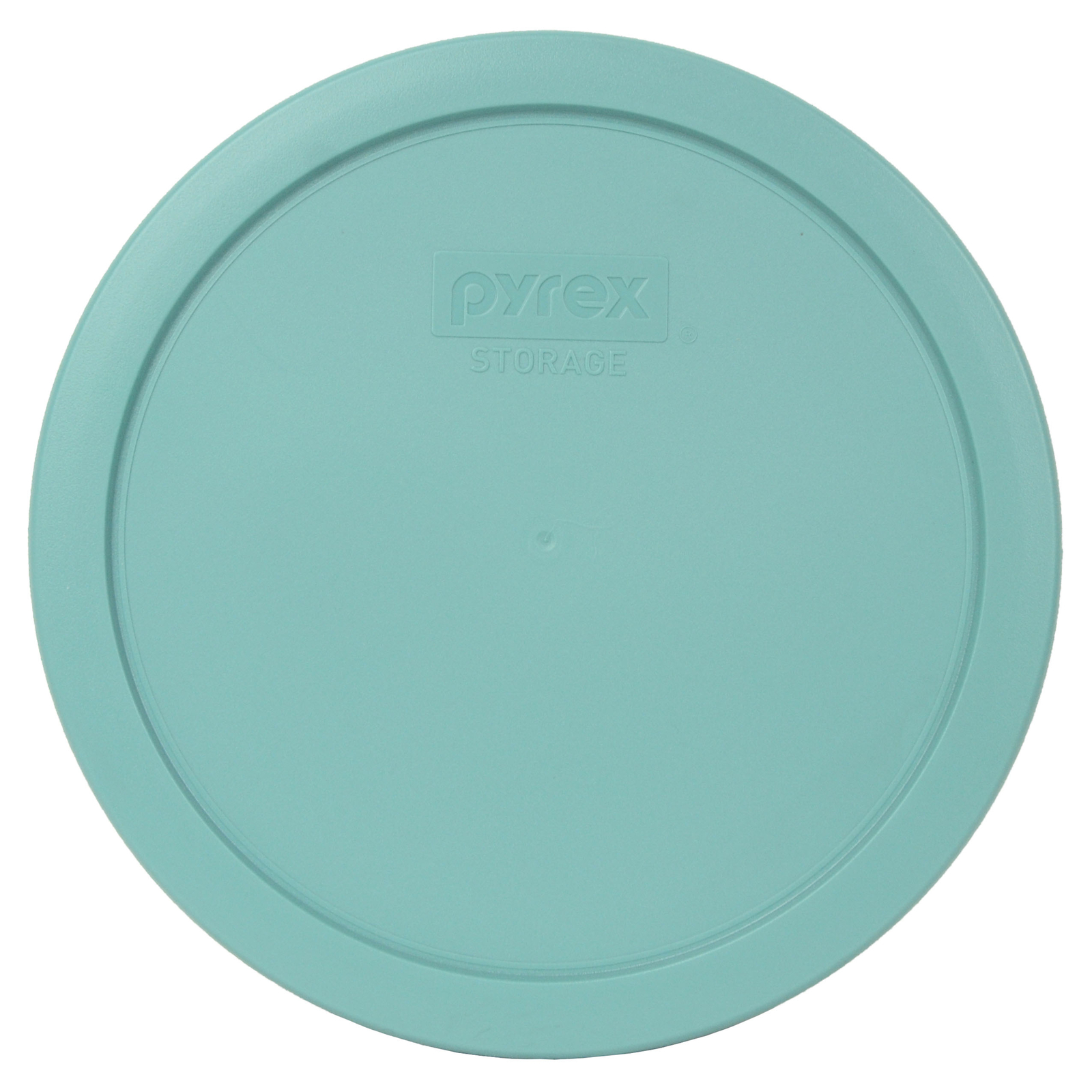 Pyrex 7402-PC Turquoise Round Plastic Food Storage Replacement Lid (2-Pack) gallery