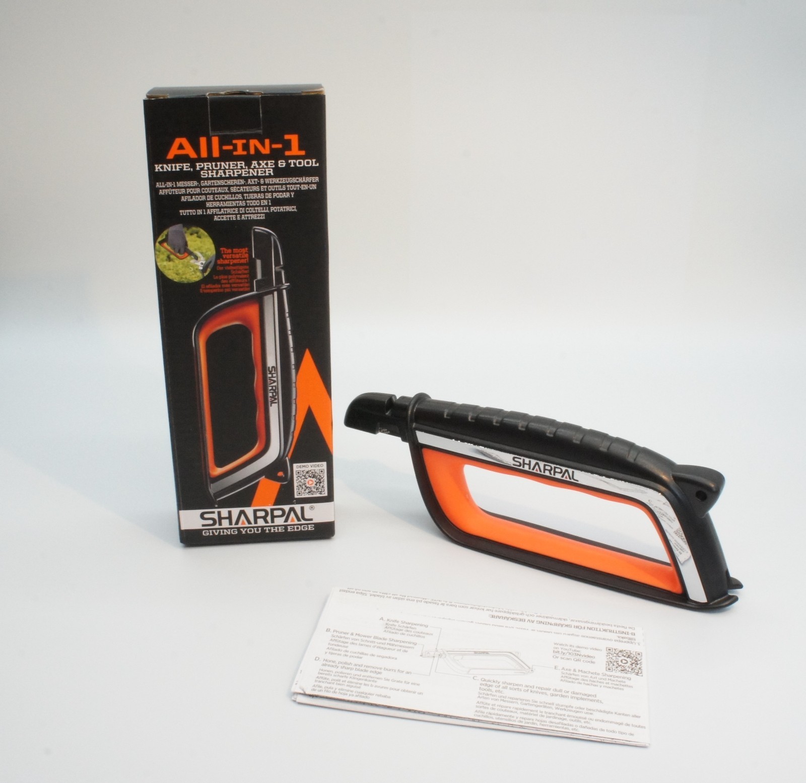 SHARPAL All-In-1 Knife, Pruner, Axe & Tool Sharpener NOB gallery