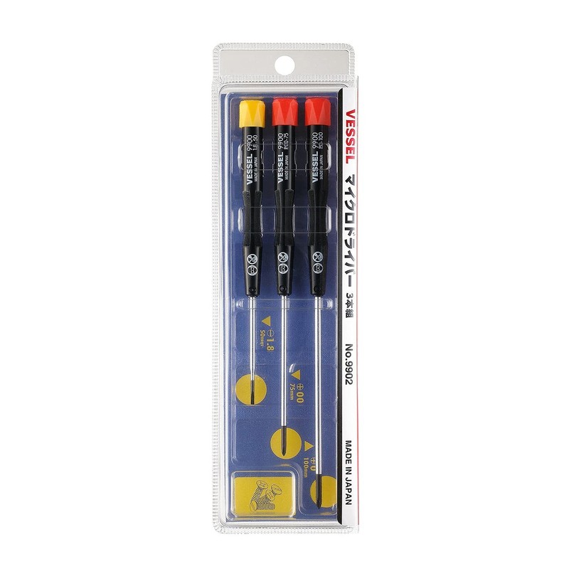 Multicolor Screwdriver Set 00X75 0X100 1.8X50 Chrome Vanadium Steel Handles gallery