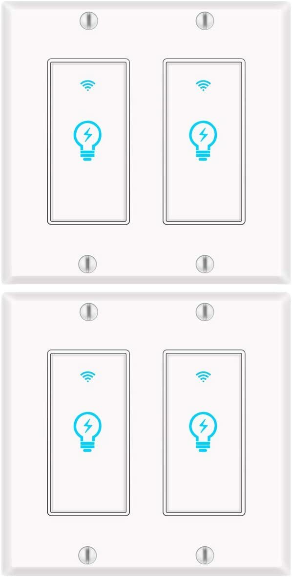 Smart Light Switch 4gang, Works with Alexa&Google Assistant, Neutral Wire Needs gallery