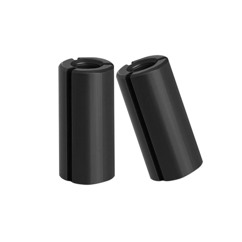 2Pack 1/2" to 1/4" Router Collet Reduction Sleeve Tool Bit 12.7-6.35mm Black gallery