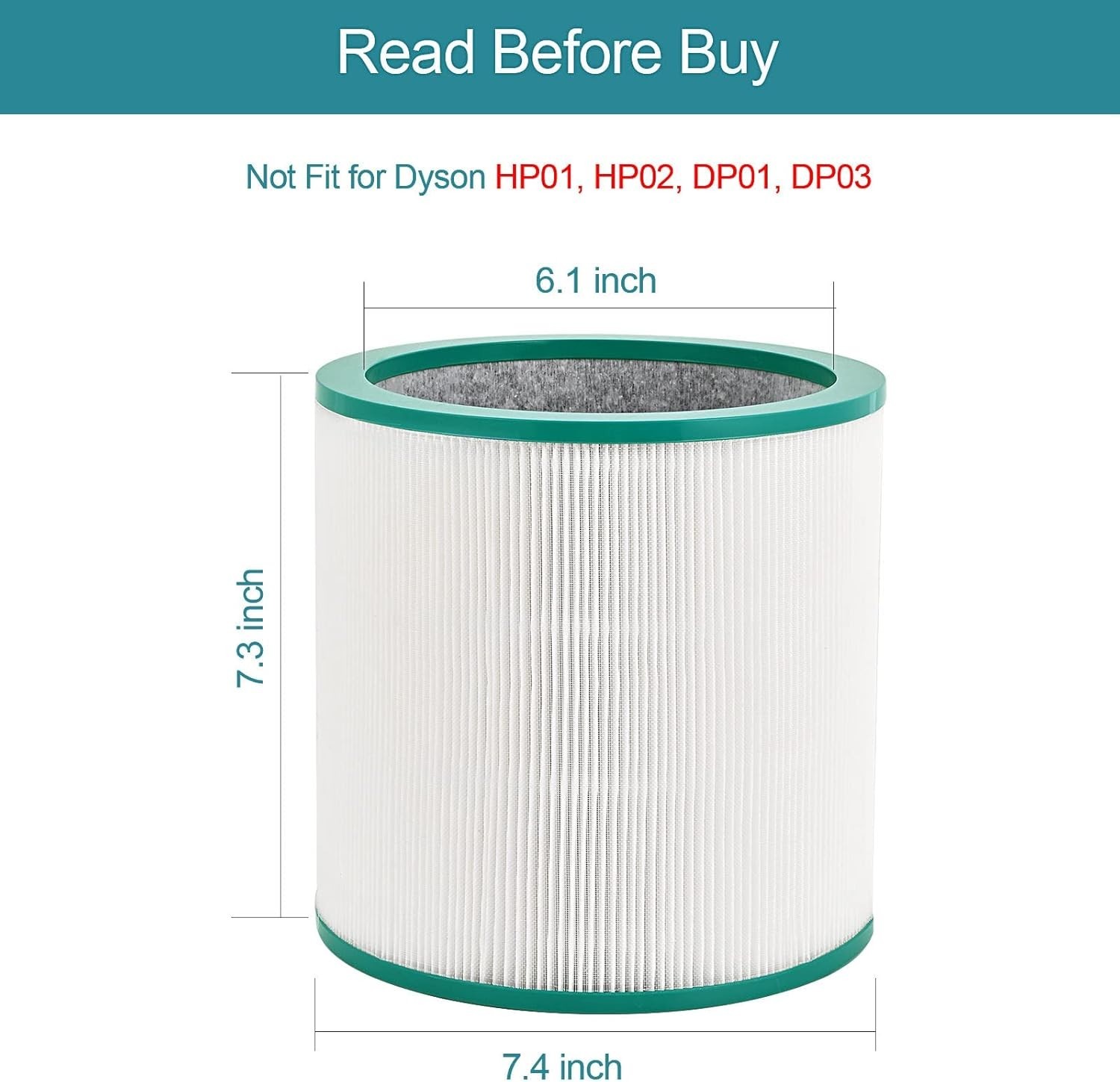 HEPA Air Purifier Filter For Dyson Pure Cool Link TP00 TP01 TP02 Free Shipping gallery