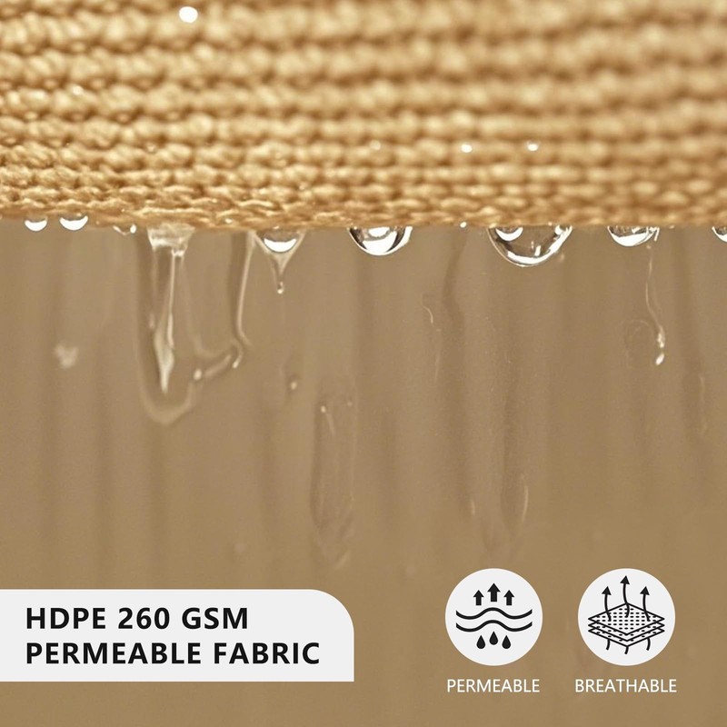 Sun Shade Sail 12 x 16 Rectangular Heavy Duty 260 GSM Green UPF50+ Shadespeare gallery