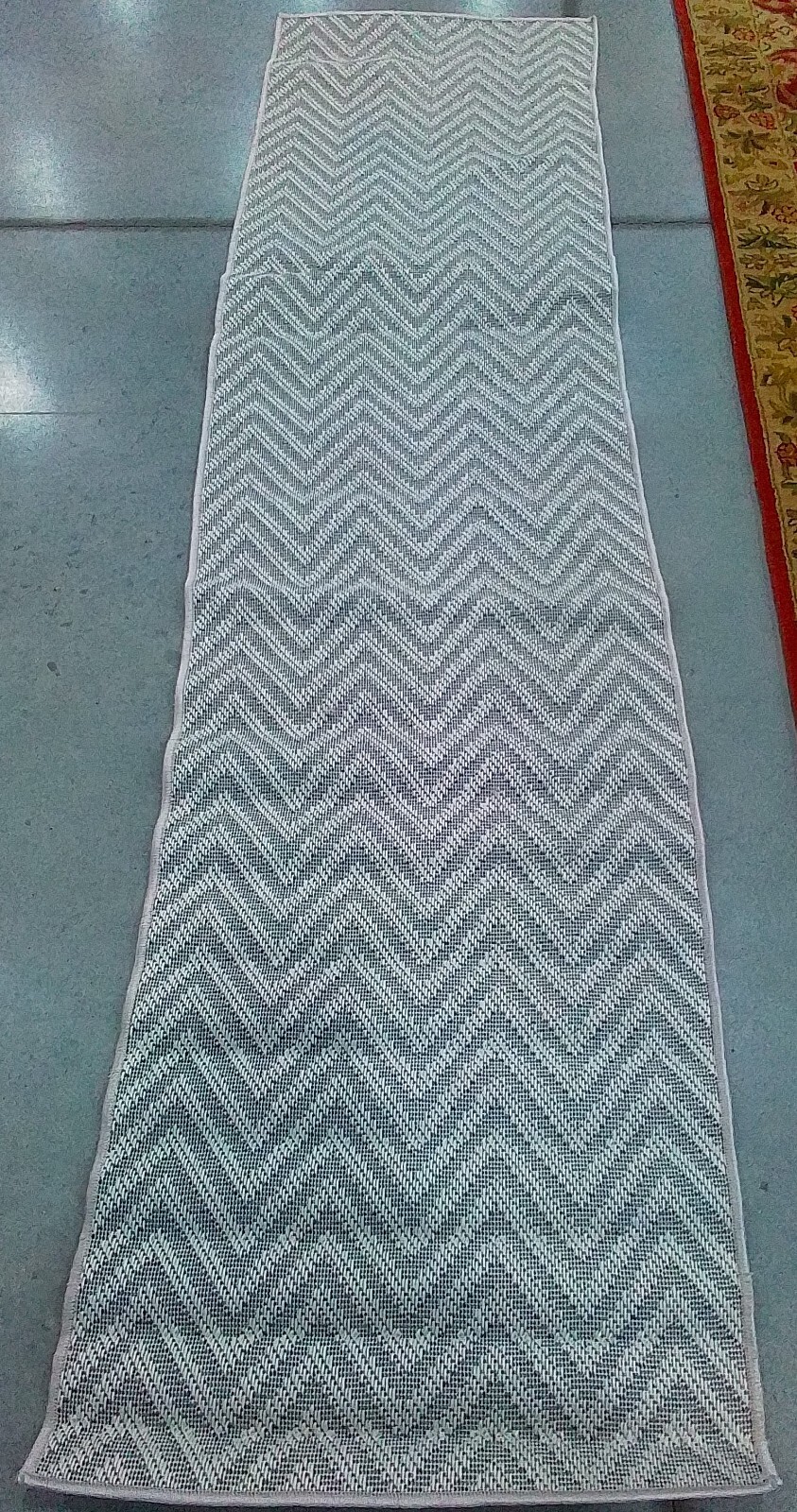 BLUE / CREME 2'-0" x 8'-0" Back Stain Rug, Reduced Price 1172775838 BMU812A-28 gallery