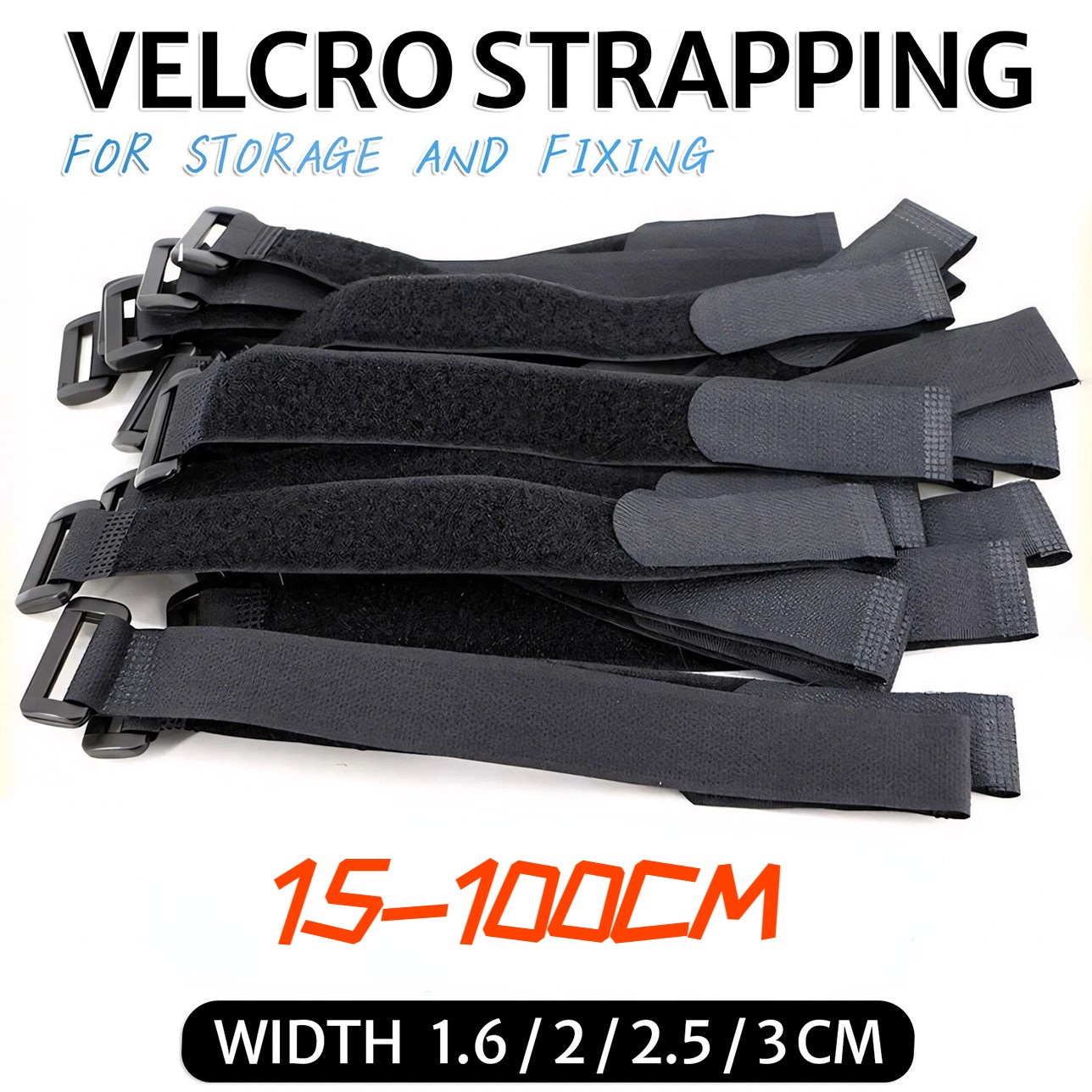 Cable Ties Hook and Loop Nylon strap strapping with buckle Band luggage Strap gallery