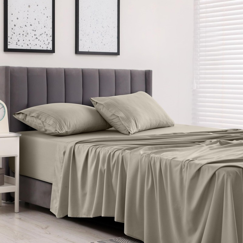LDC LUX DECOR COLLECTION Bed Sheets - 6 Pc King Size Sheets - High GSM Brushed M gallery