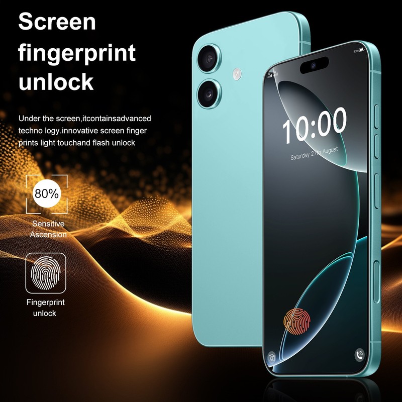 i16 Plus Factory Unlocked HD Smartphone Android 14 Dual SIM 8+256GB 8000mAh 6.8" gallery