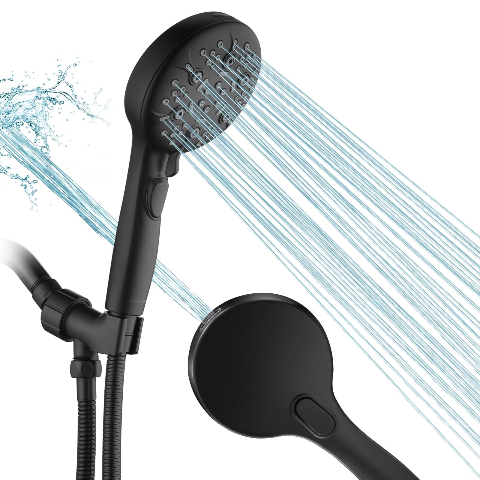 Shower Head with Handheld, 9-Setting High Pressure, 79in Hose - Ideal for Pet gallery