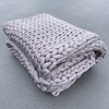 Donna Sharp Chunky Knit Throw Blanket 47” x 65” in Gray Weighted Relaxing Throw gallery