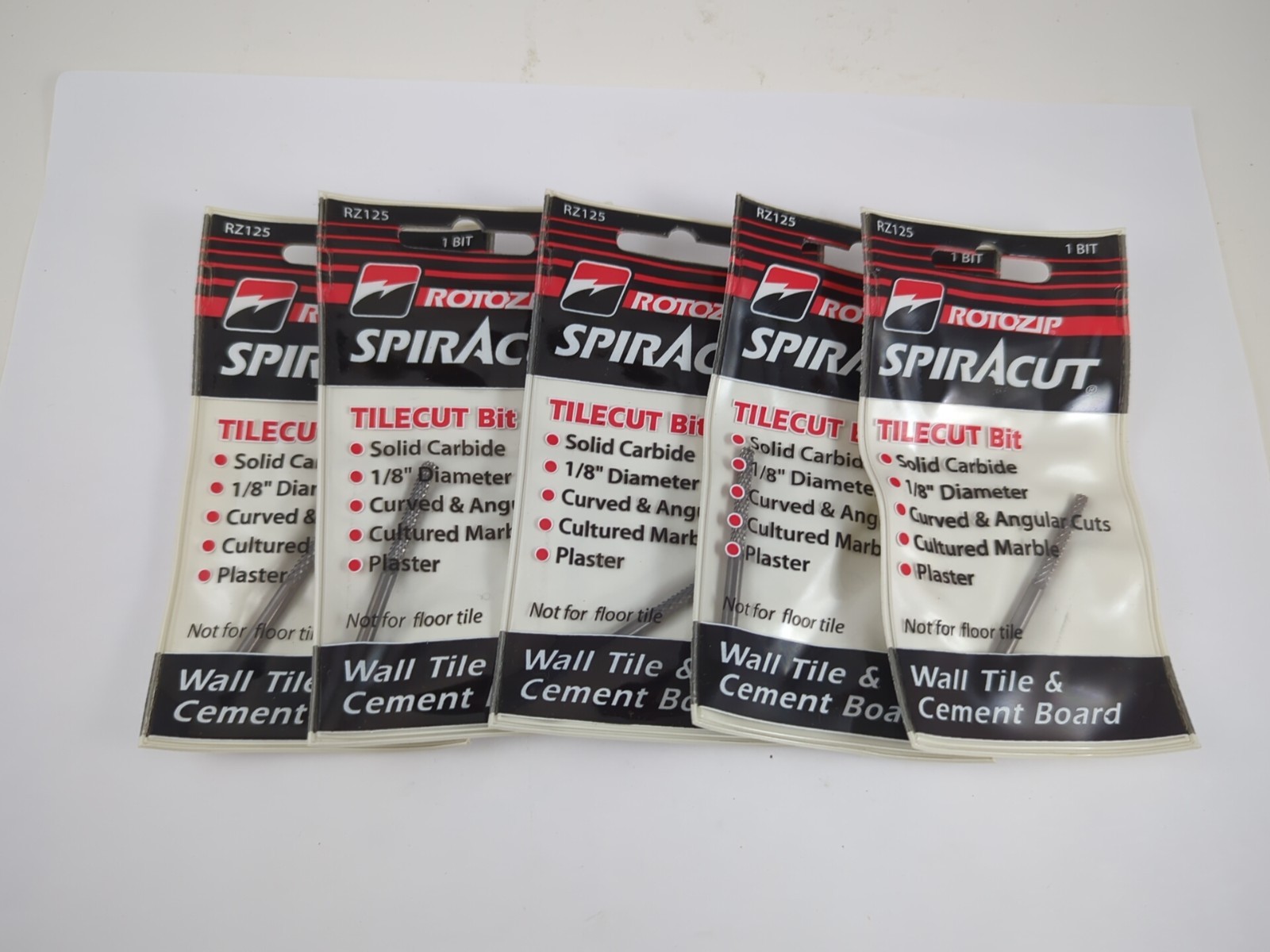 Rotozip Tilecut 1/8 In. Carbide Zip Bit (5-Pack) TC Rotozip Spiracut gallery