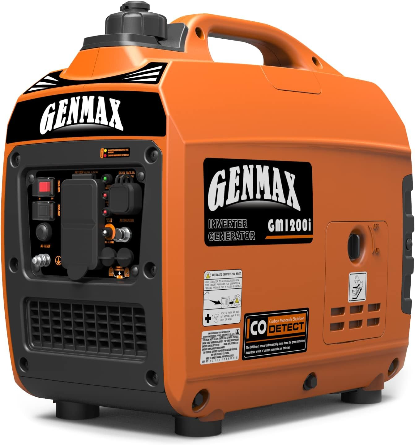 Portable Generator，1200W Ultra-Quiet Gas Engine, EPA Compliant, Eco-Mode Feature gallery