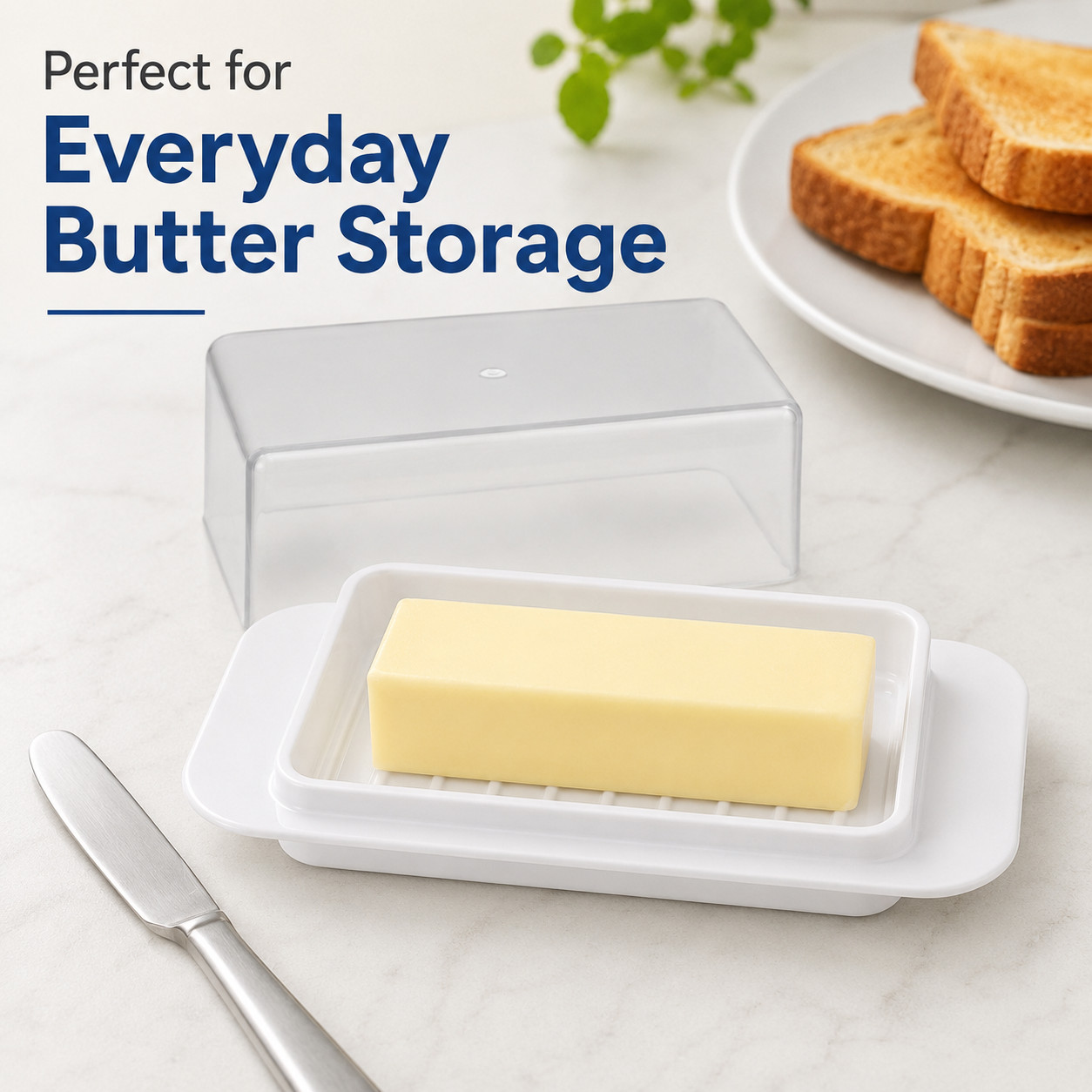 Standard Butter Dish White Base Smoked Clear Top Best For West Coast Bars White gallery