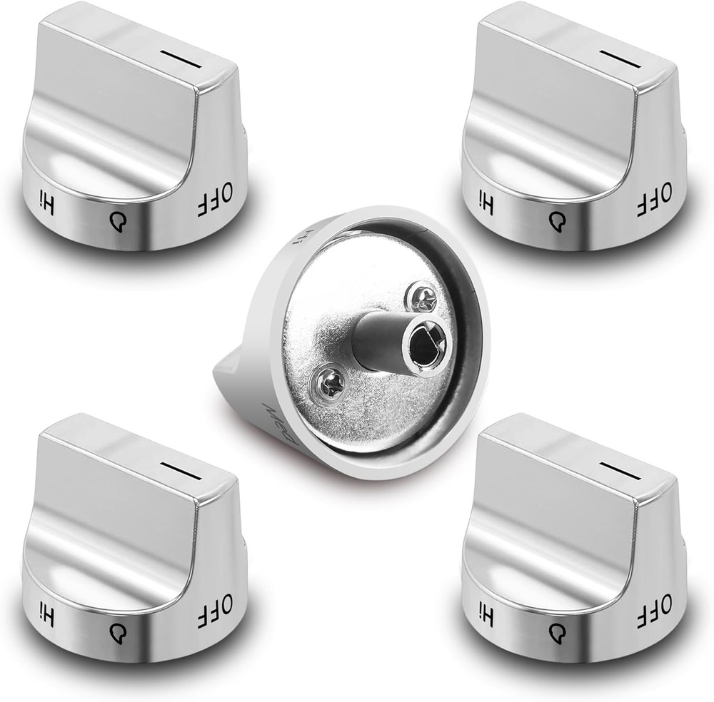 (5Pcs) W11239985 Gas Stove Knobs Replacements Compatible with Whirlpool WFG525S0
