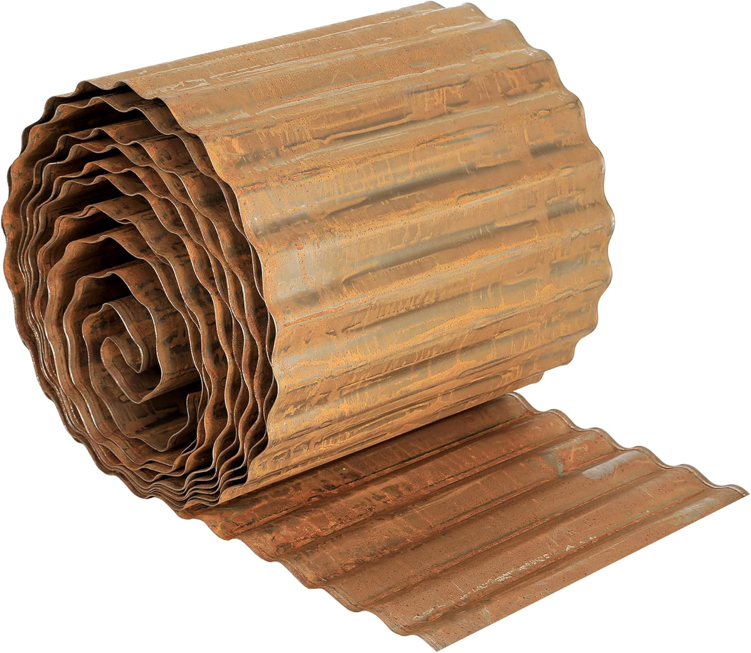 Pre-Rusted Wide-Corrugated Garden Edging, 10" X20Ft Sturdy Steel Lawn Landscape gallery