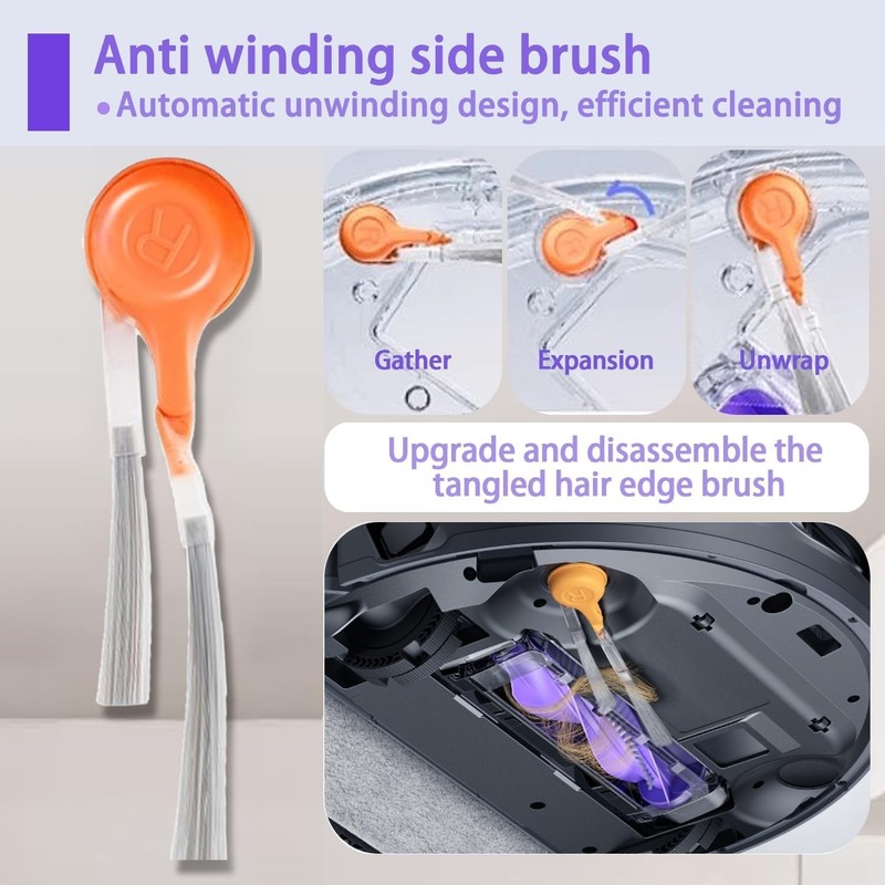 Replacement Parts Accessories Kit Compatible for Narwal Flow 2 Robot Vacuum gallery