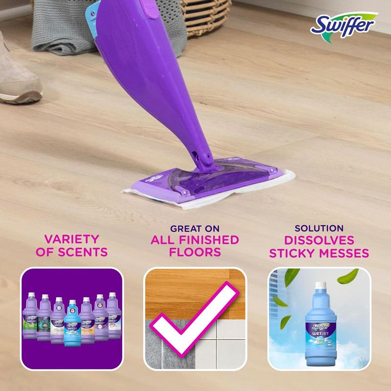 Wetjet Multi-Purpose Floor Cleaner Solution with Febreze Refill, Hardwood Floor gallery