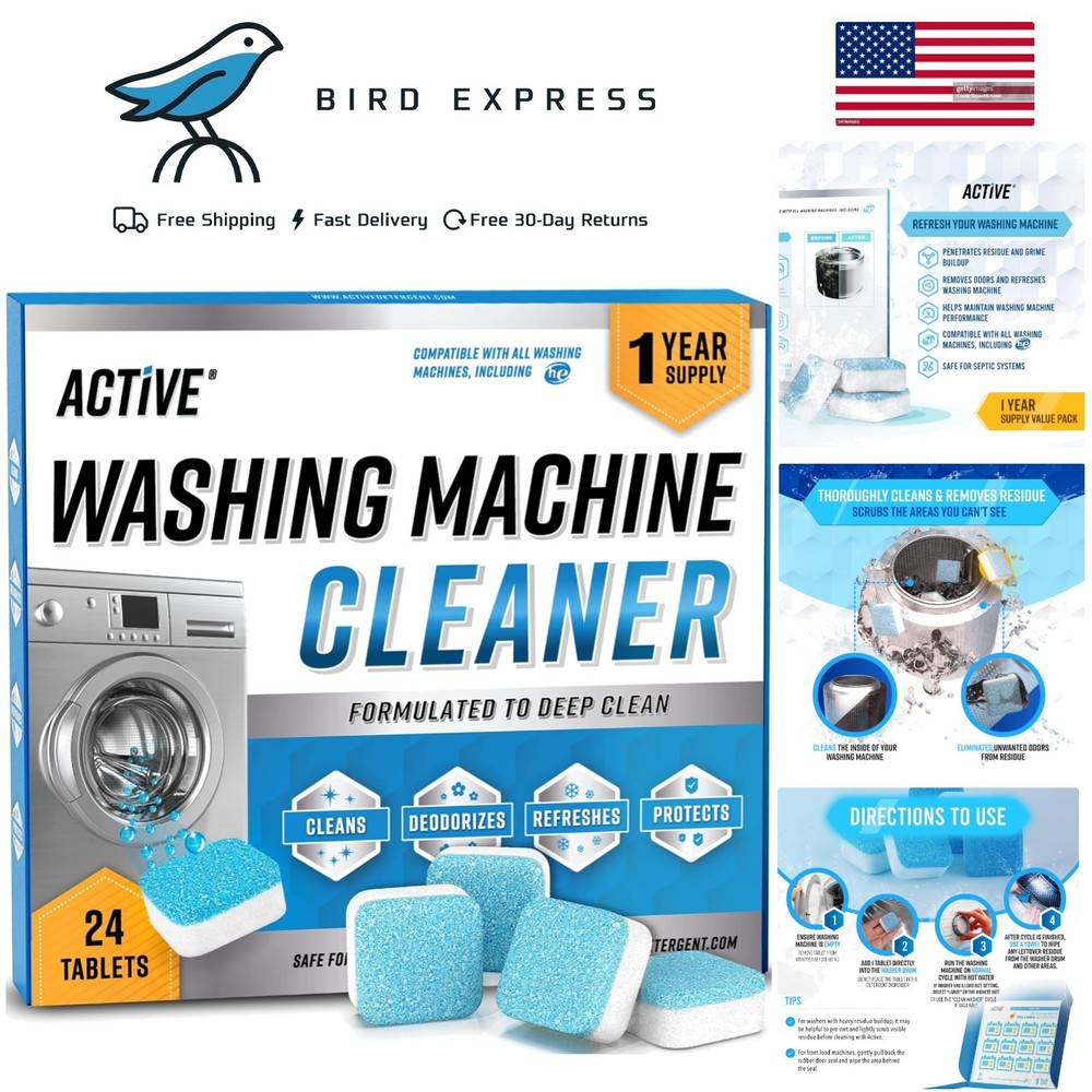 Active Washing Machine Cleaner Deep Clean 24 Pack - 1 Supply 24 Pack