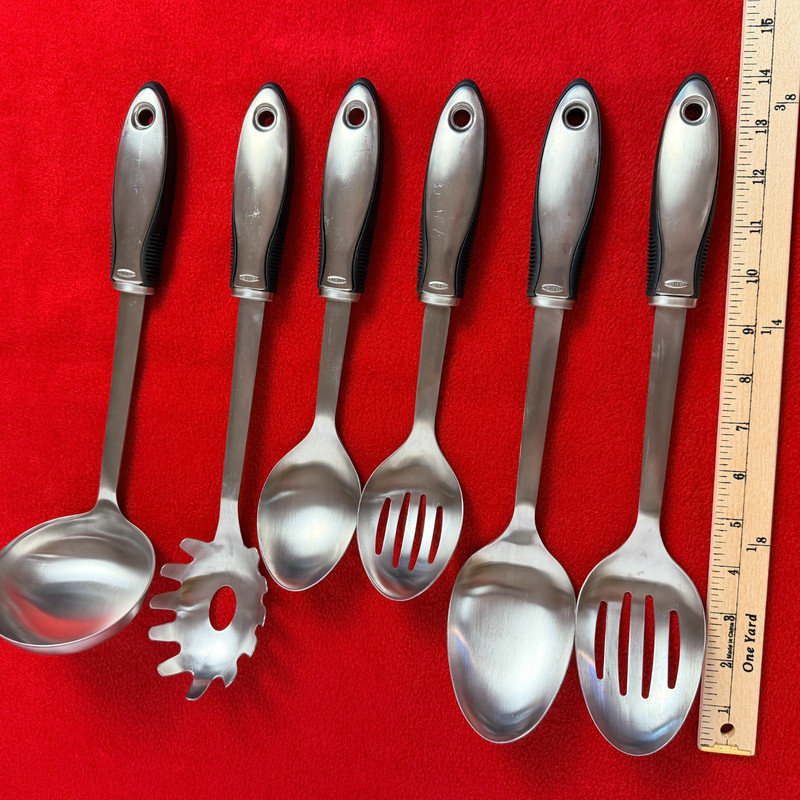OXO Stainless Steel Kitchen Utensils Soft Grip Lot of 6 Utensils gallery