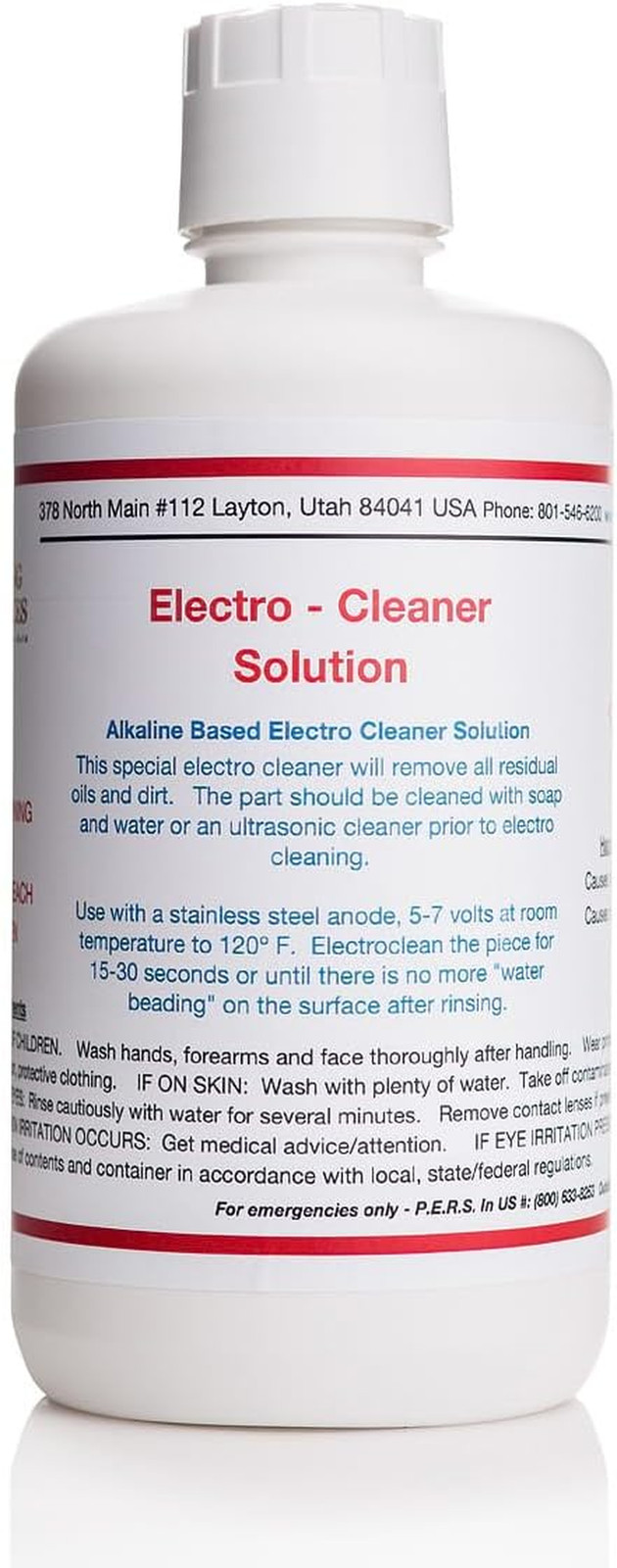 32 Oz/1 Liter - Electro - Cleaner Solution - Bath or Brush Electroplating Suppli gallery
