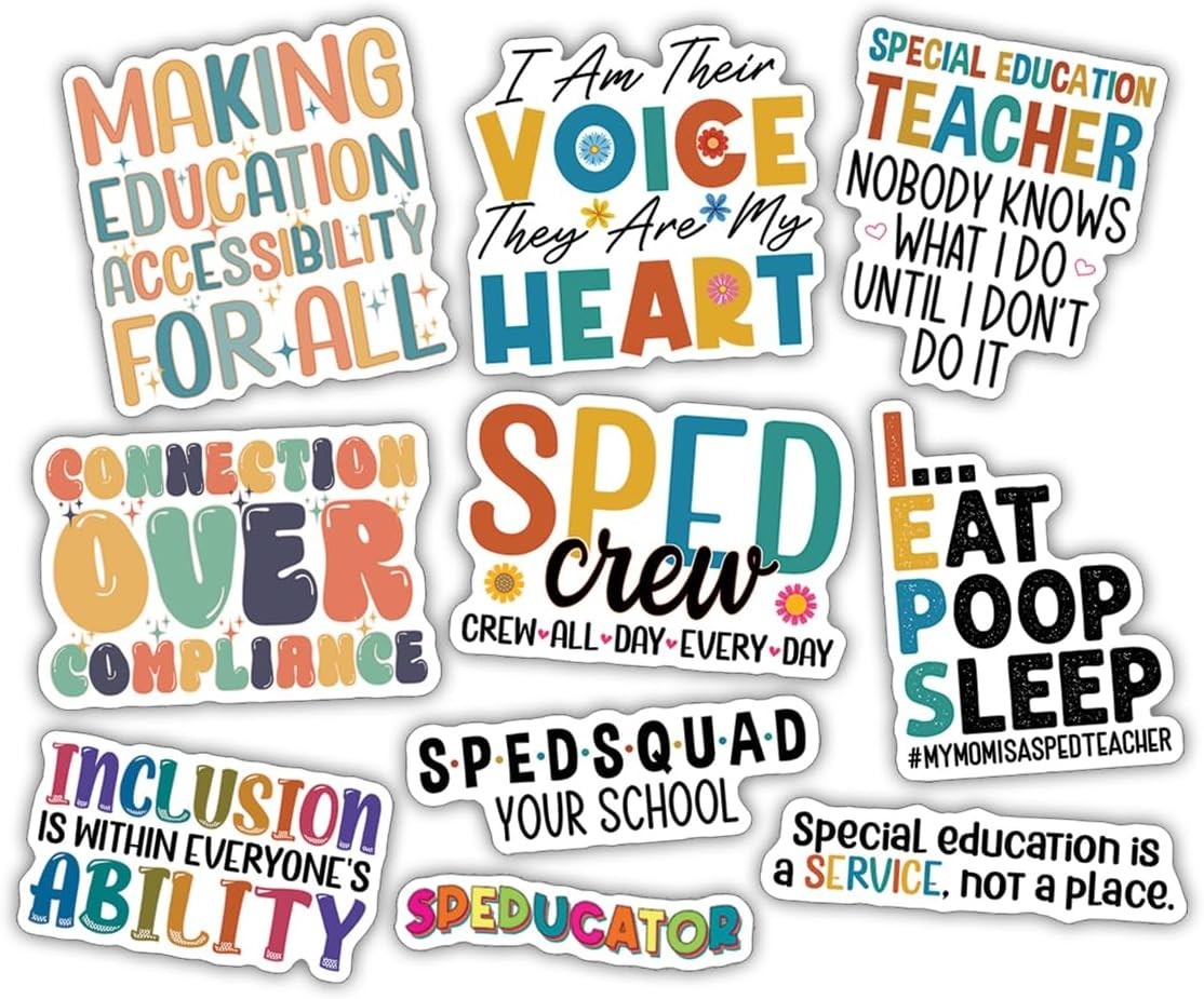 10pcs Special Education Sticker Inclusion Accessibility Quote SPED Teacher Gift gallery