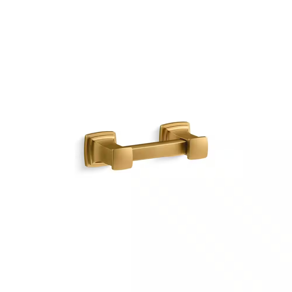 Riff 3 In. (76 Mm) Vibrant Brushed Moderne Brass Center-To-Center Cabinet Pull gallery